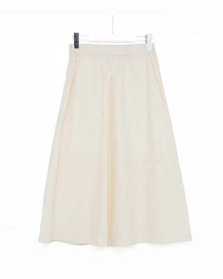 Button-up flared midi skirt