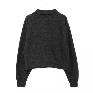 Loose-fit color knit cardigan
