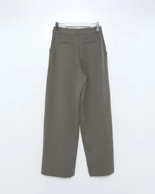 Two-pleat wide slacks