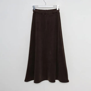 Banded long skirt