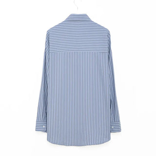 Two-tone striped pocket shirt