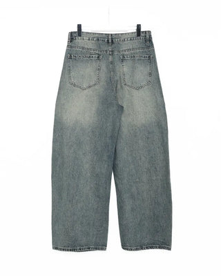 Wide denim pants