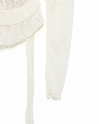 Layered ruffle knit