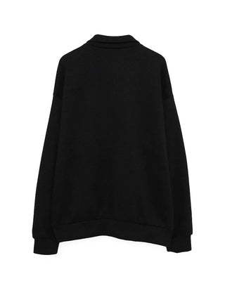 Basic long-sleeved polo shirt
