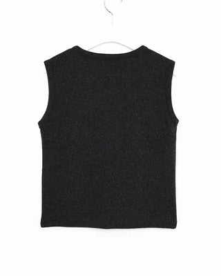 Front button knit vest