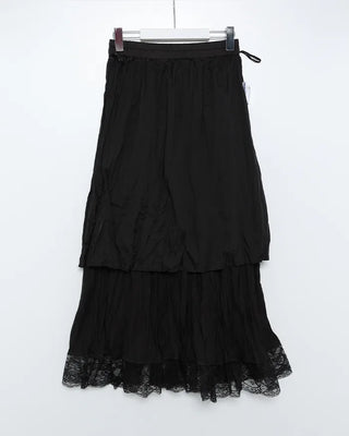 Shatin Gathered Lace Cancan Long Skirt