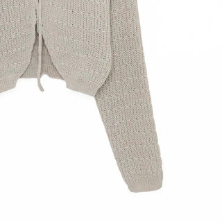 Ribbon Cropped Cardigan