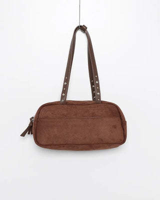 Suede Square Shoulder Bag