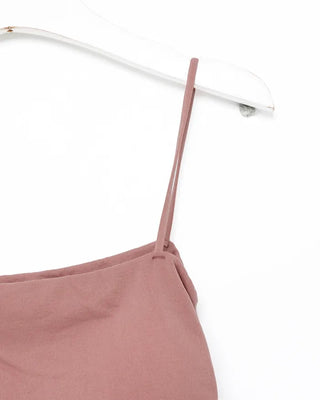 Side-gathered bra camisole