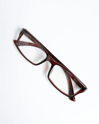 Square acrylic frame glasses