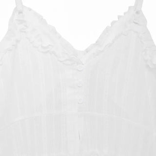 Frilled sleeveless mini dress