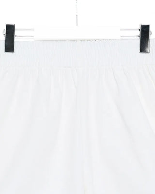 Cotton elastic waist pants