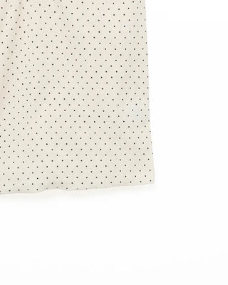 Pindot Ribbon Gathered Elastic Tank Top
