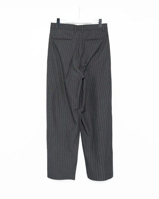 (Unisex) Pinstripe Double-Pleat Slacks