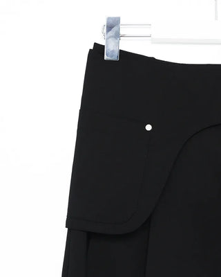Rivet Pleated Midi Skirt