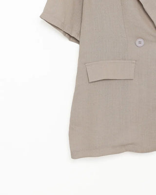 Simple jacket and slacks set