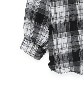 Loose-fit check shirt