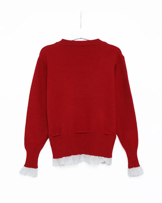 Lace-layered string cardigan