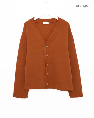 Oversized V-neck cardigan