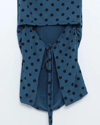Polka Dot Round Neck Sleeveless