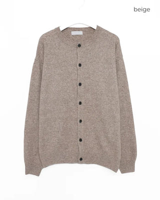 Basic round-button cardigan