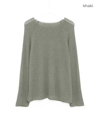 See-through oversized knit
