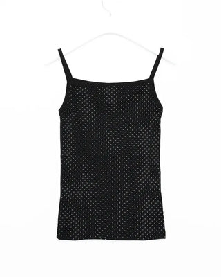 Pindot square neck camisole