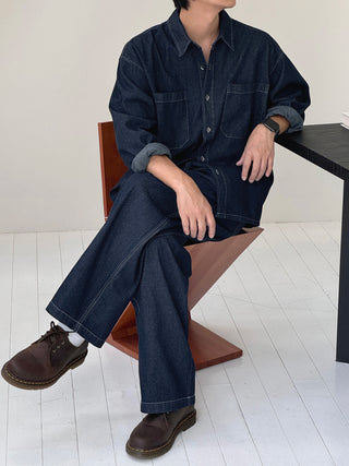 Thomas Raw Denim Shirt