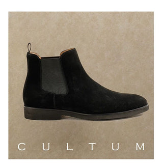 [CULTUM] Suede Leather Chelsea Boots