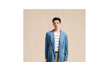 [CULTUM] Washed Cotton High Waist Deck Pants