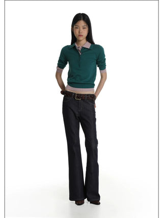 MASONPRINCE Faux-Two-Piece Polo Shirt