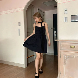 Shirred mini dress