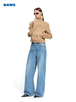 [NOTAWEAR] Shawl Collar Wool Blend Coat