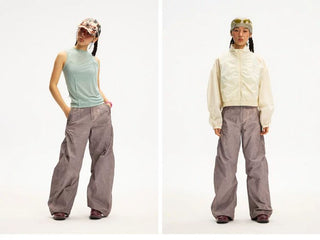 [Monterest] UPF50+ Washed Pleated Wide Pants