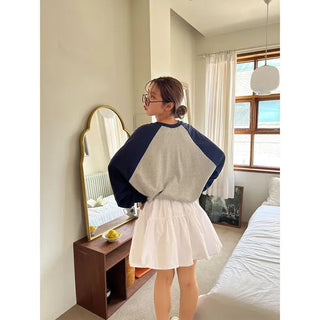 Colored Sleeveless Lettering Sweatshirt