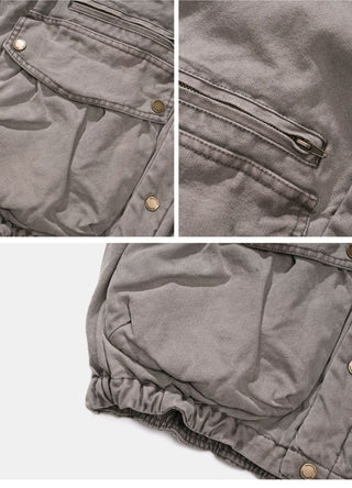 [Monterest] Washed Cotton Padded Work Vest