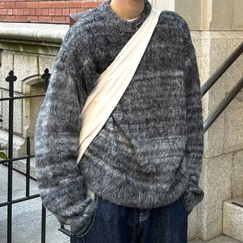 Gradient fur knit