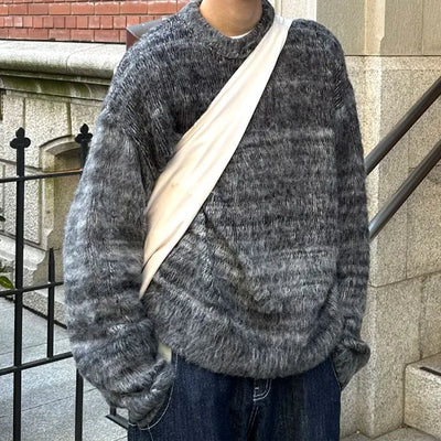 Gradient fur knit