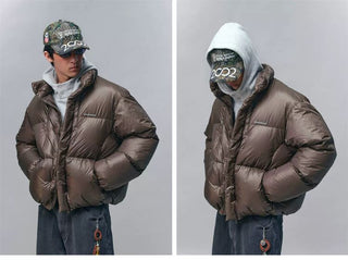 [Monterest] 800FP Duck Down Stand Collar Puffer Jacket