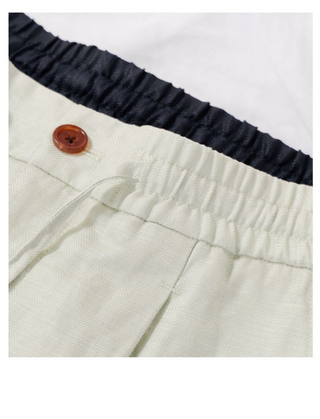 [CULTUM] Linen-blend Srawstring Shorts