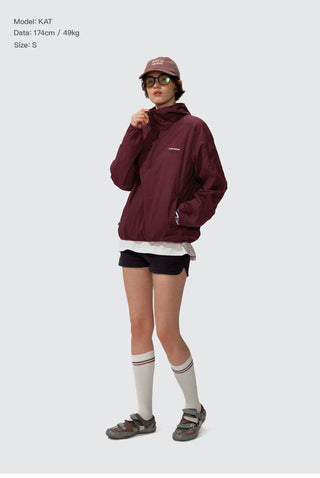 [Monterest] Packable Hooded Half-Zip Anorak