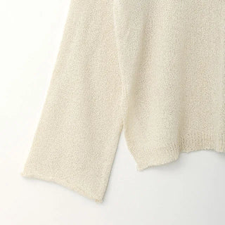 wave boat neck knit