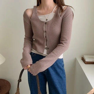 Camisole cardigan set