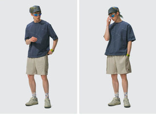 [Monterest] 7A Antibacterial Stitch Panel Relaxed Tee