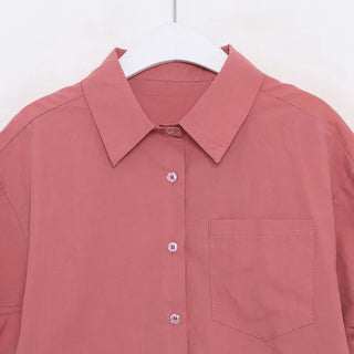 Roll-up half-sleeve shirt