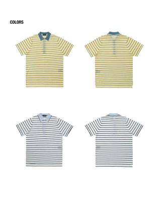[MASONPRINCE] Stripe Polo Shirt