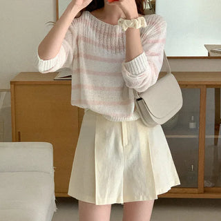 Striped Boucle Knit