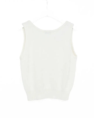 Soft angora knit vest