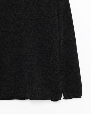 Crew neck ribbed long t-shirt