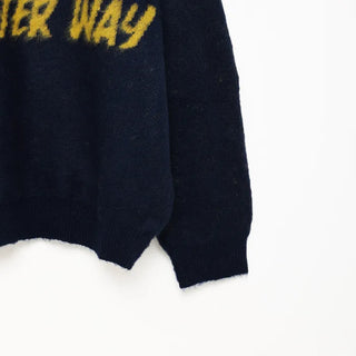 (Unisex) Jacquard Lettering English Knit